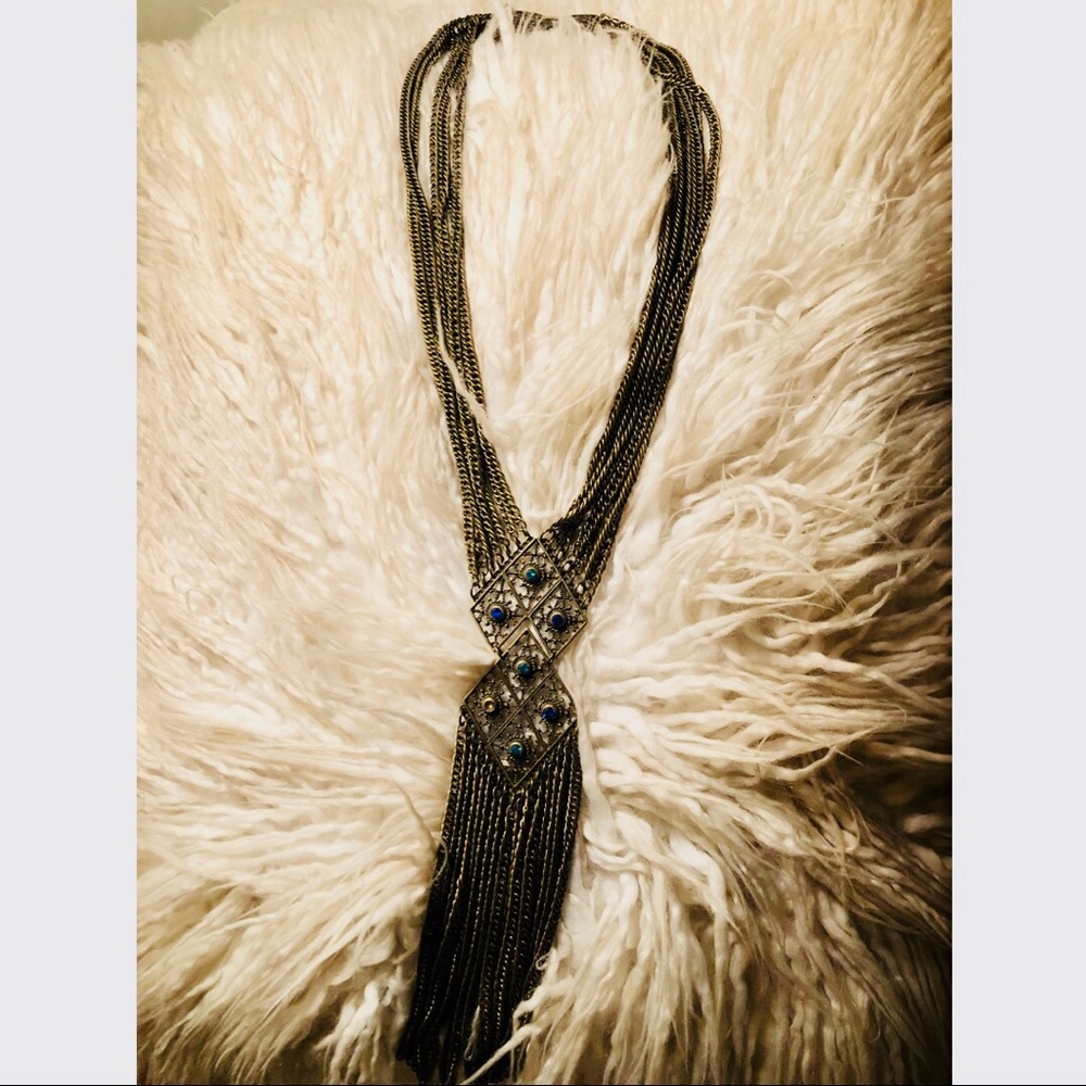 Large necklace festival antique gold statement